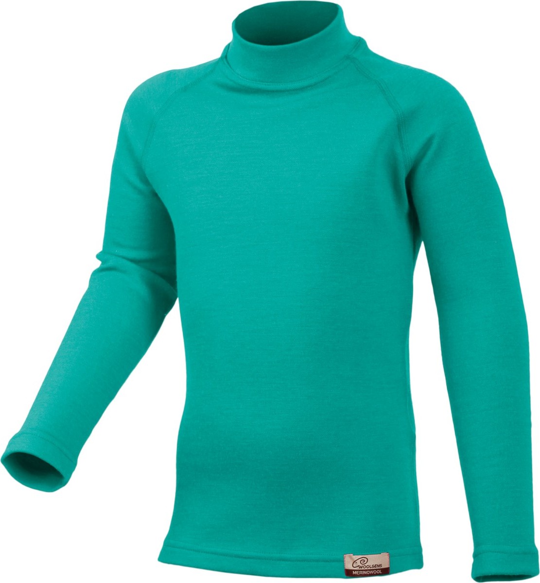 Dětská merino mikina LASTING Sony tyrkysová Velikost: 130