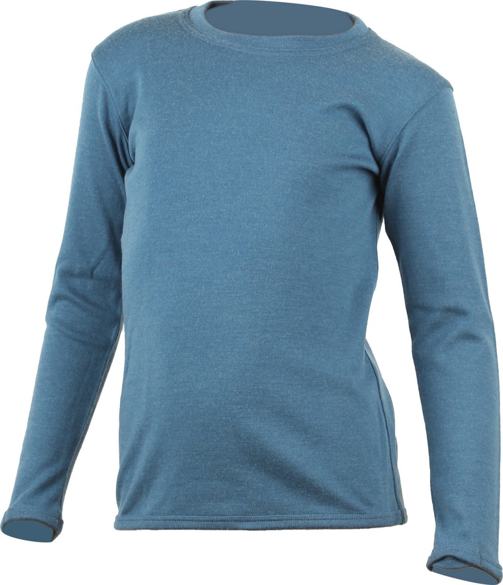 Dětská merino mikina LASTING Snopy modrá Velikost: 120