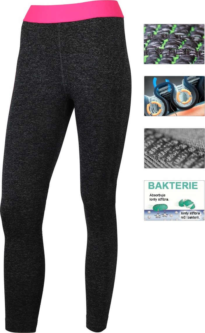 Dámské funkční spodky LASTING Tena šedé Velikost: XXS/XS