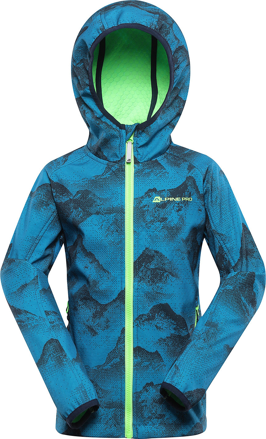 Dětská softshellová bunda ALPINE PRO Ezoro modrá Velikost: 140-146