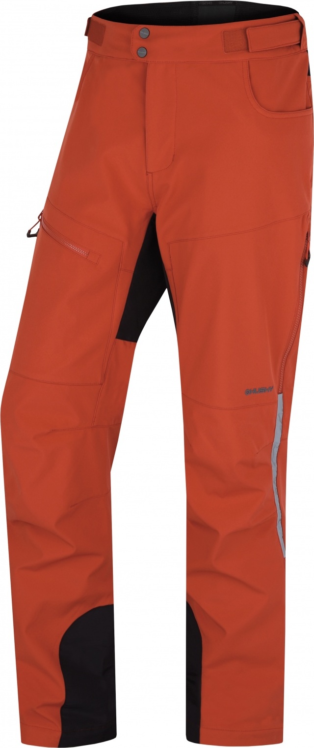 Pánské softshellové kalhoty HUSKY Keson oranžové Velikost: XXXL