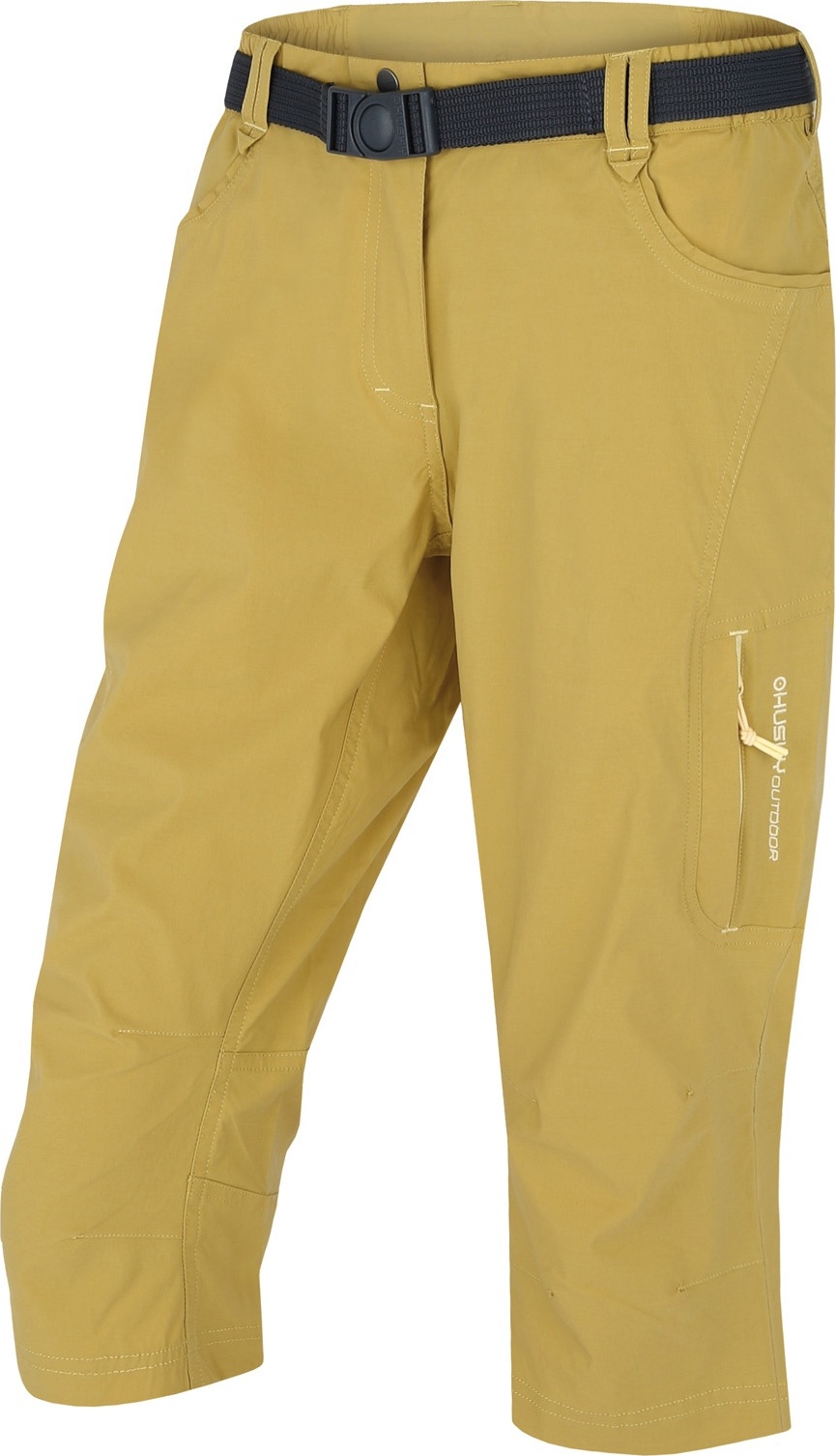 Dámské 3/4 outdoorové kalhoty HUSKY Klery L žlutozelená Velikost: S