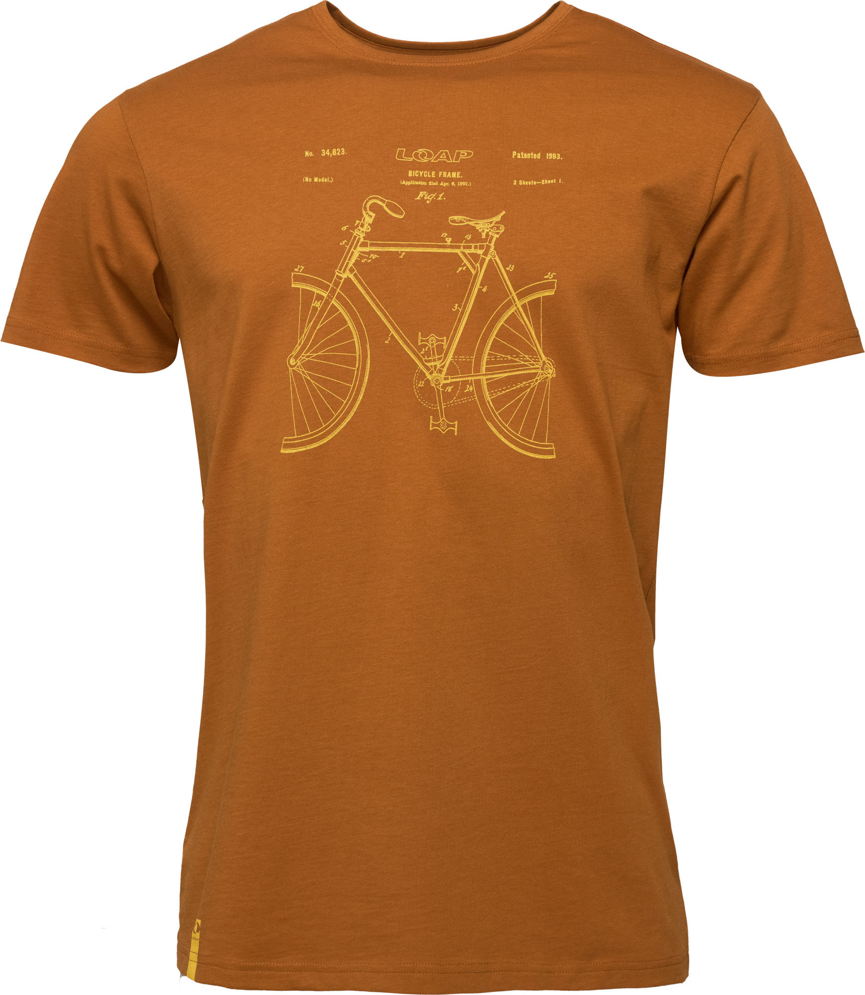 Pánské bavlněné tričko LOAP Bredar hnědé Velikost: L