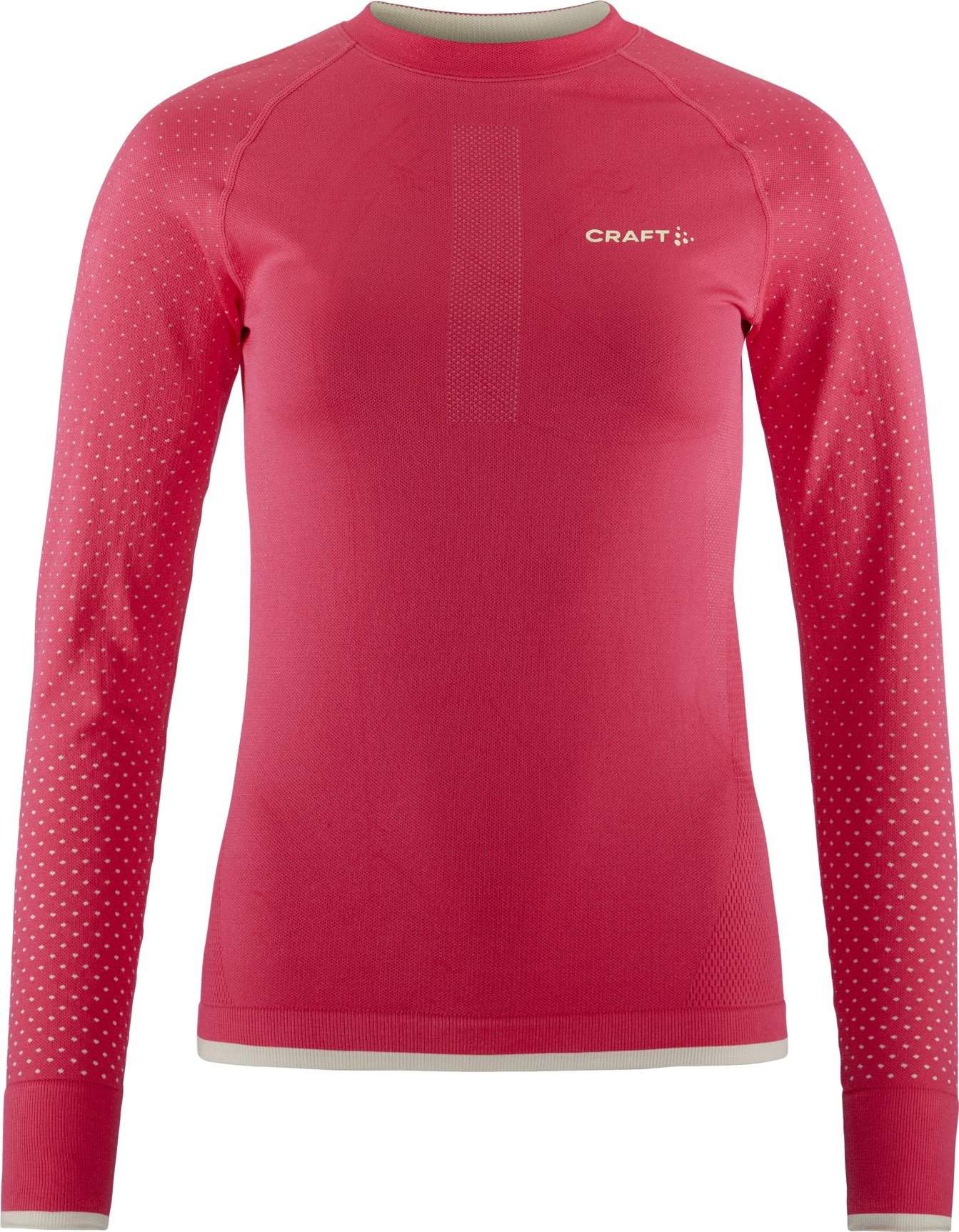 Dámské funkční triko CRAFT ADV Warm Intensity LS - červená Velikost: M