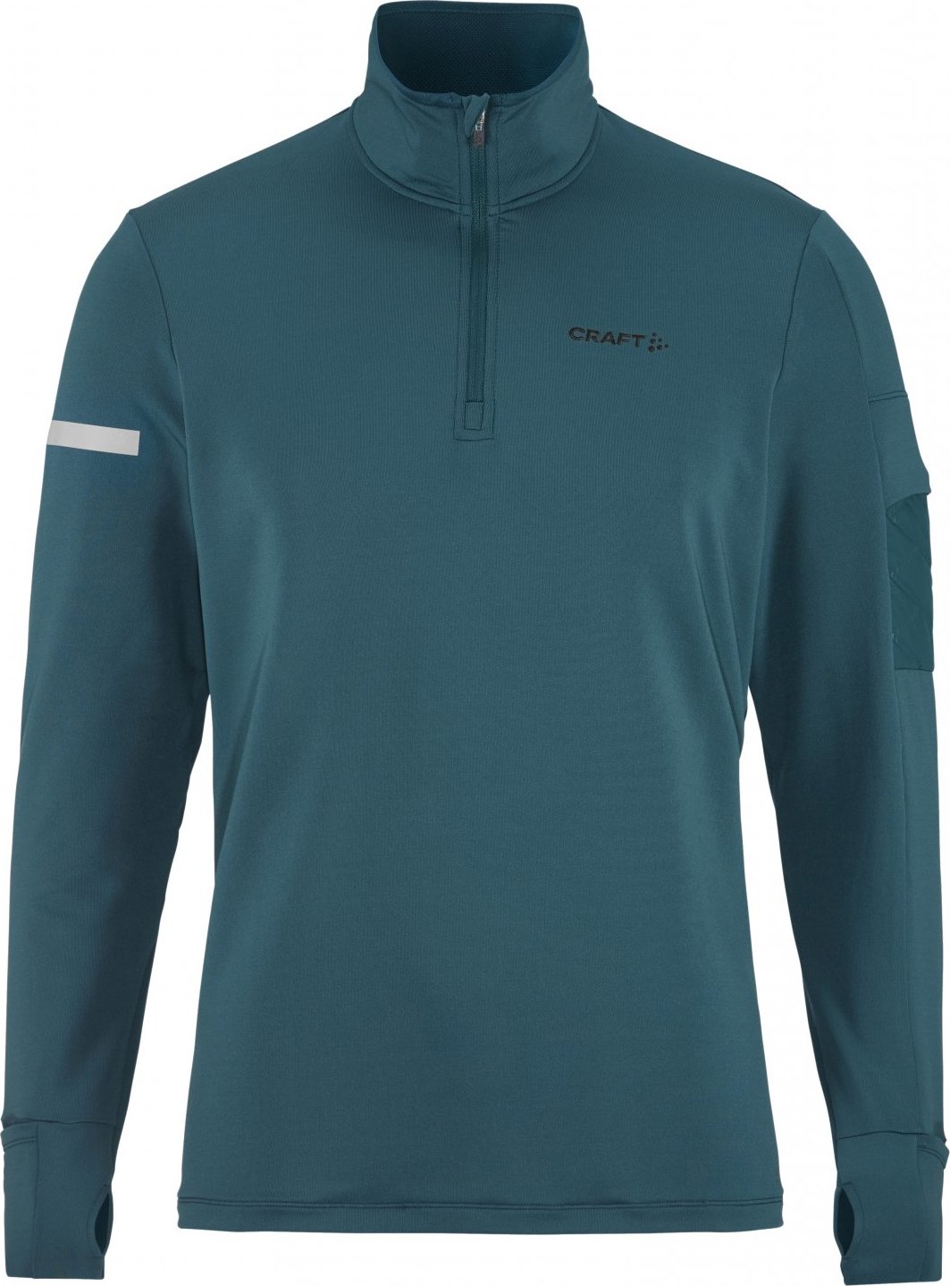 Pánské běžecké triko CRAFT ADV SubZ LS 2 - zelená Velikost: XL