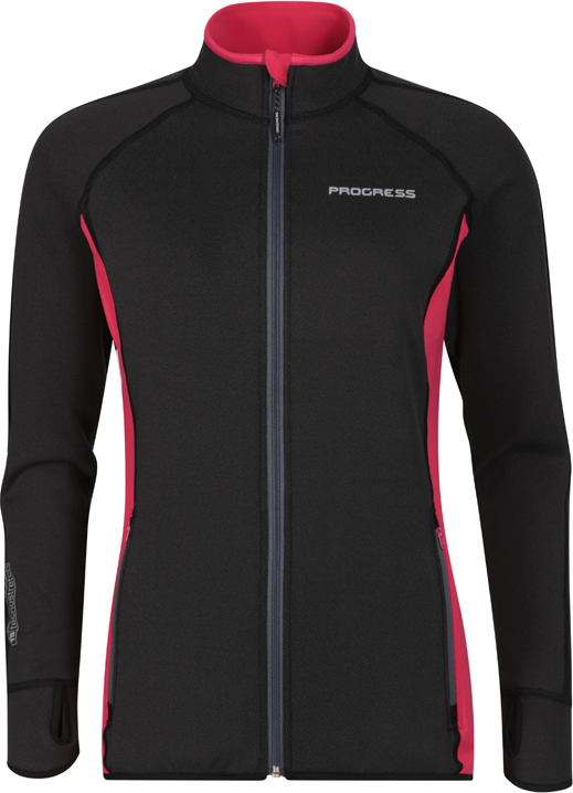 Dámská funkční mikina PROGRESS Tispa Strong černá Velikost: S