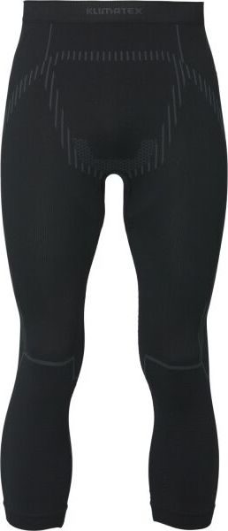 Pánské termo 3/4 spodky KLIMATEX Barik Seamless černé Velikost: L