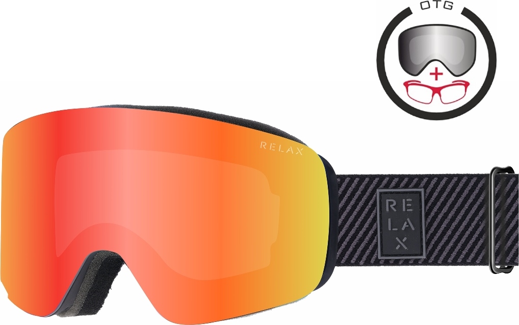 Unisex lyžařské brýle RELAX Vista šedé