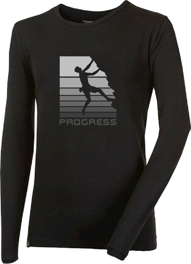 Pánské bambusové triko PROGRESS Vandal Boulder černé Velikost: L