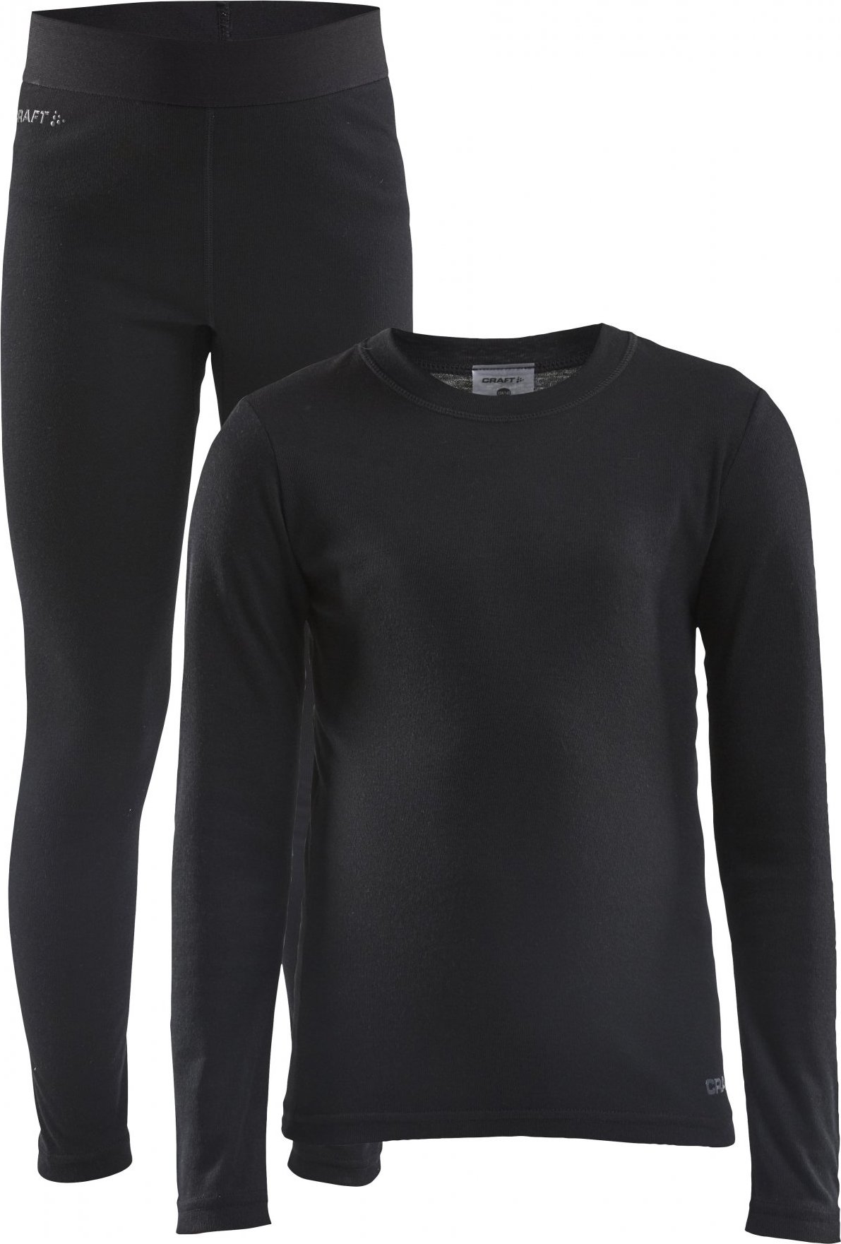 Dětský funkční set CRAFT CORE Warm Baselayer - černá Velikost: 110