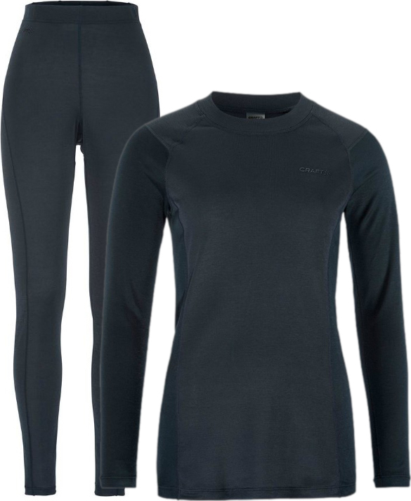 Dámský funkční set CRAFT CORE Warm Baselayer - modrá Velikost: XS