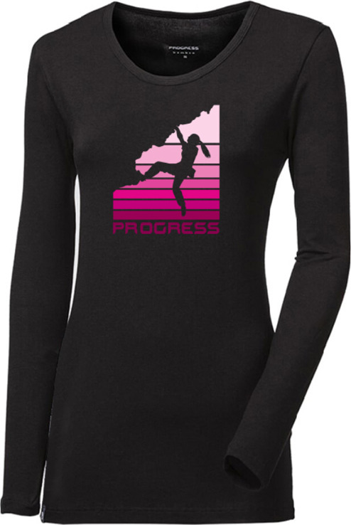 Dámské bambusové triko PROGRESS Sonja Boulder černé Velikost: XL