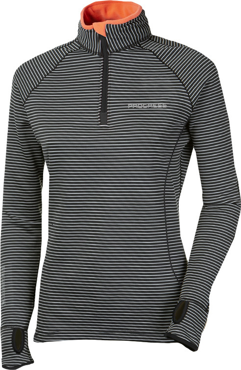 Dámská funkční mikina PROGRESS Tispa Zip proužky Velikost: M