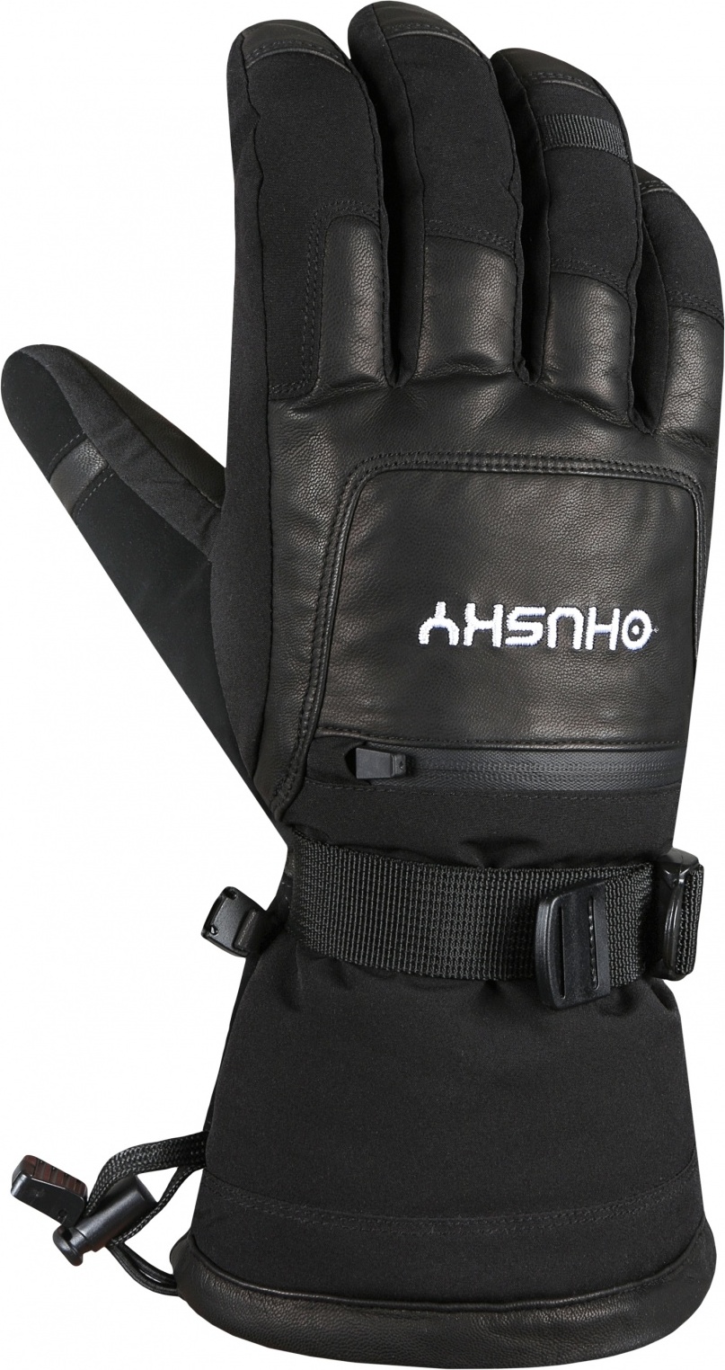 Unisex lyžařské rukavice HUSKY Edin černé Velikost: M
