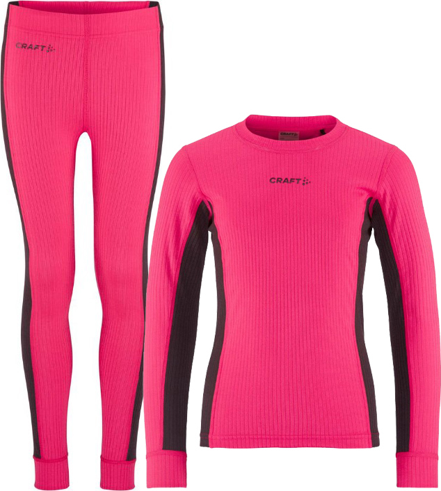 Dětský set termoprádla CRAFT CORE Dry Baselayer - růžová Velikost: 86
