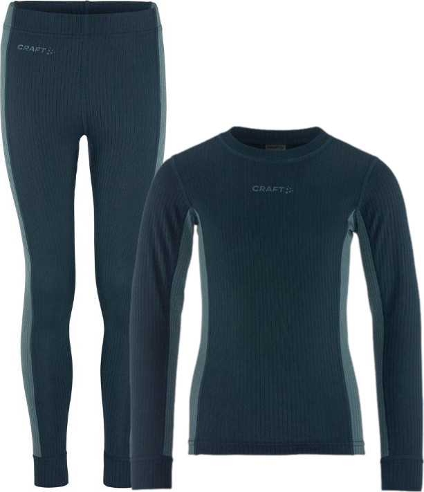 Dětský set termoprádla CRAFT CORE Dry Baselayer - modrá Velikost: 122