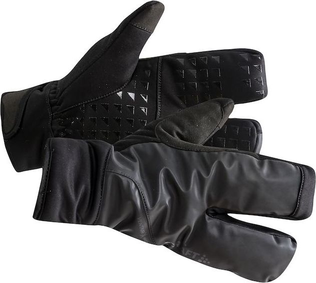 Zateplené cyklistické rukavice CRAFT Adv Subz Siberian Split Finger černé Velikost: XS