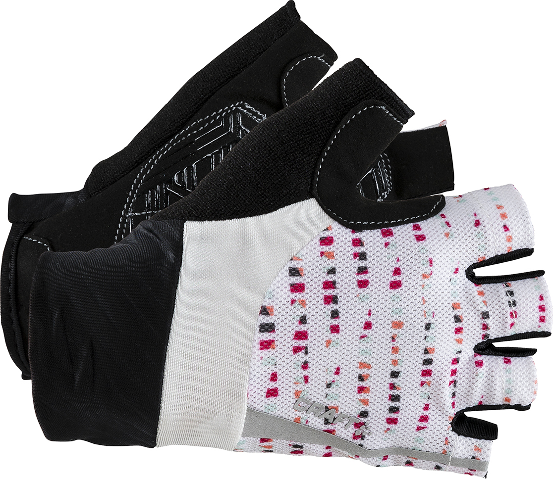 Cyklistické rukavice CRAFT Rouleur bílé Velikost: XL