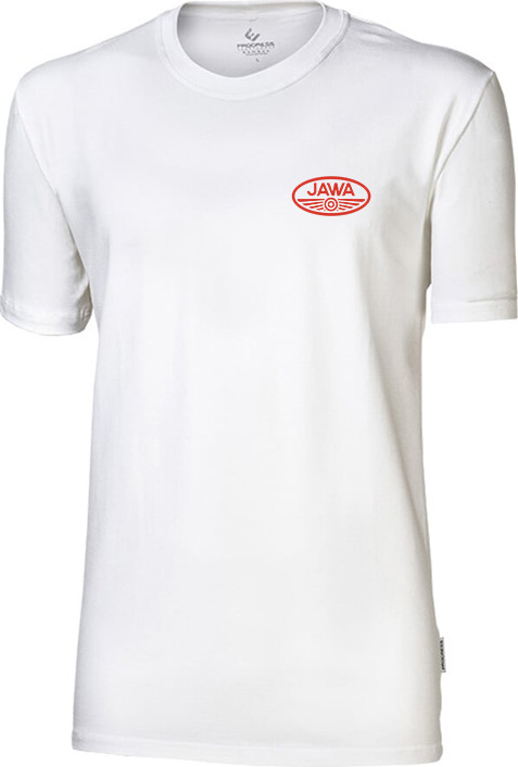 Pánské bambusové triko PROGRESS Jawa Fan bílé Velikost: XXXL