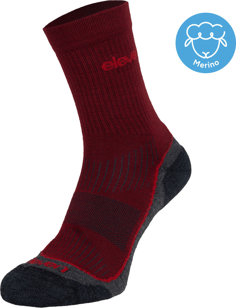 Ponožky ELEVEN Merino Vento Chianti Velikost: M (39-41)