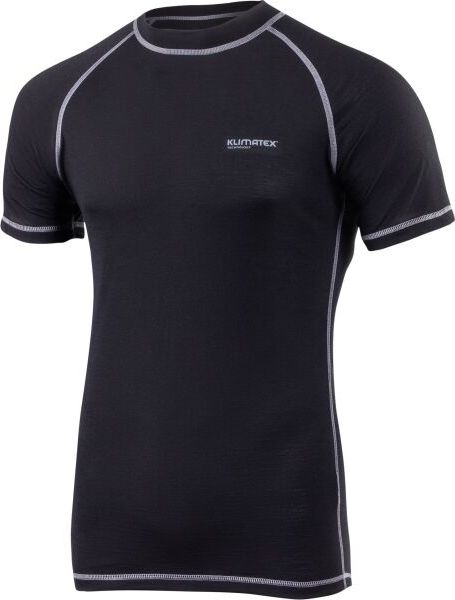 Pánské merino triko KLIMATEX Koli černé Velikost: M