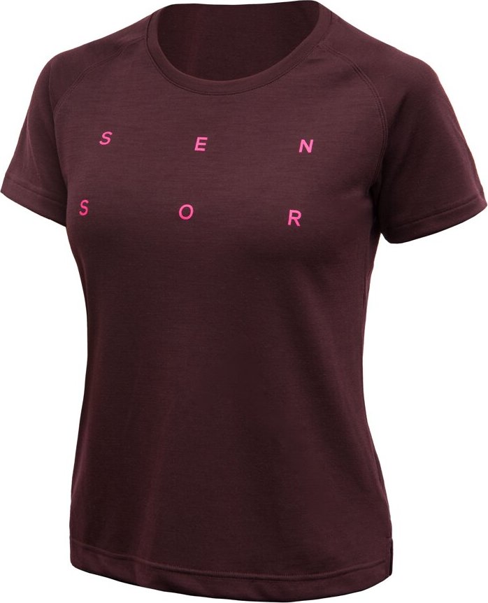 Dámské merino triko SENSOR Merino Blend Typo červené Barva: červená, Velikost: M