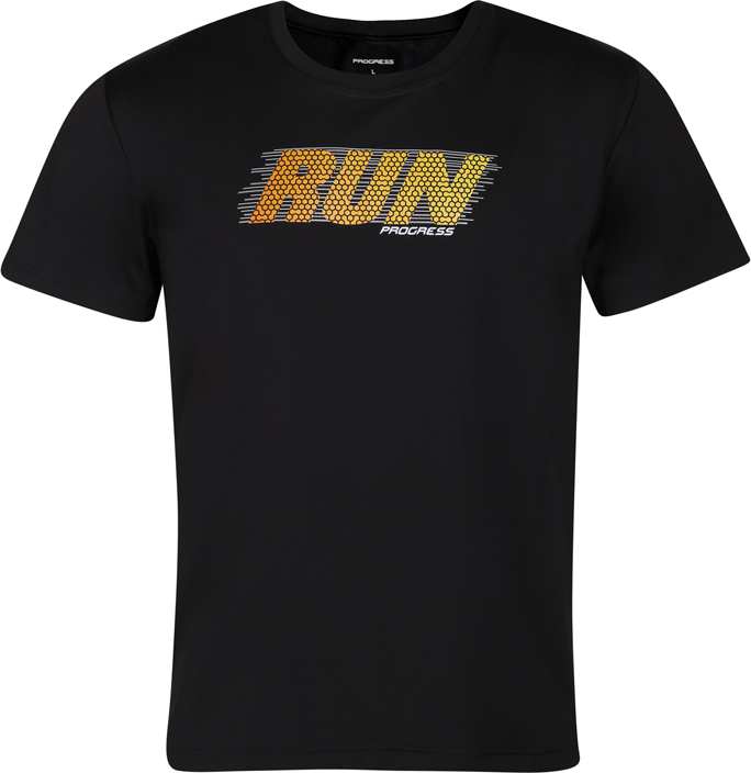 Pánské sportovní triko PROGRESS Deporte Run černé Velikost: L