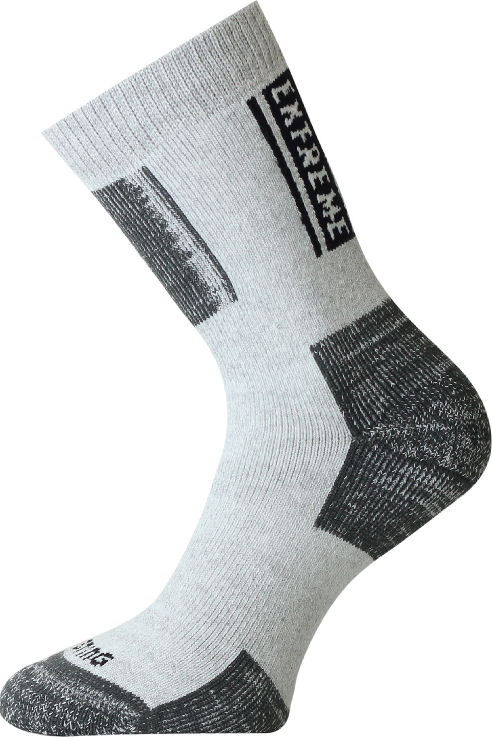 Unisex bavlněné ponožky LASTING Ext šedé Velikost: (42-45) L