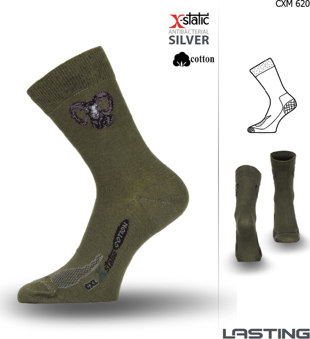 Funkční ponožky LASTING Cxm zelené Velikost: (42-45) L