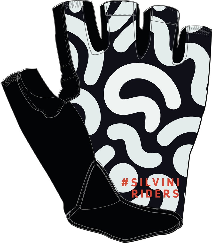 Cyklo rukavice SILVINI Varena UA2523 černobílá Velikost: XL