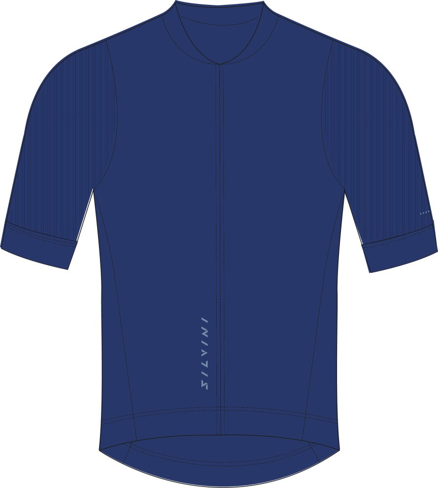 Pánský cyklo dres SILVINI Trafoi modrá Velikost: XXL