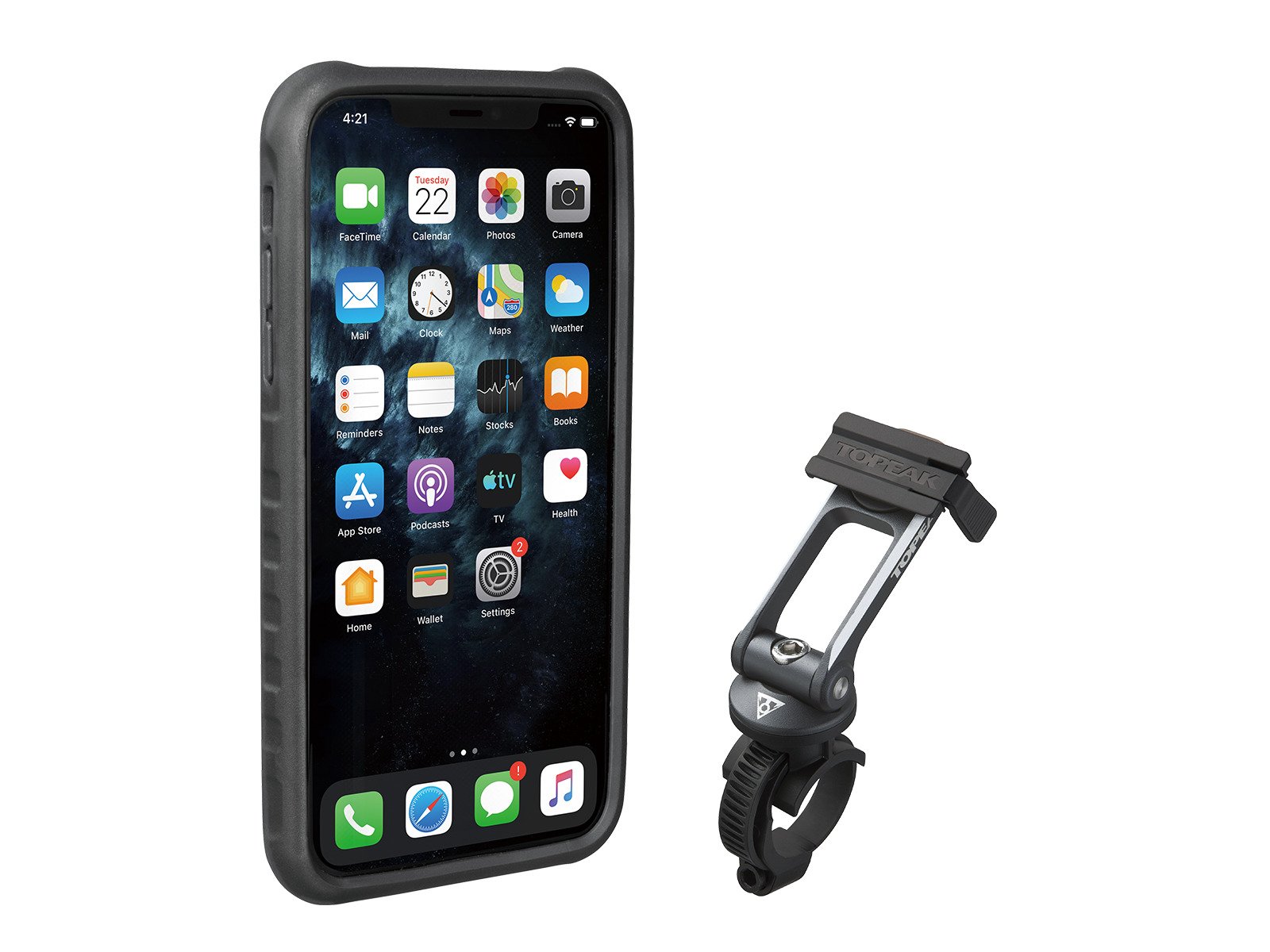 TOPEAK obal RIDECASE pro iPhone 11 Pro Max černá/šedá