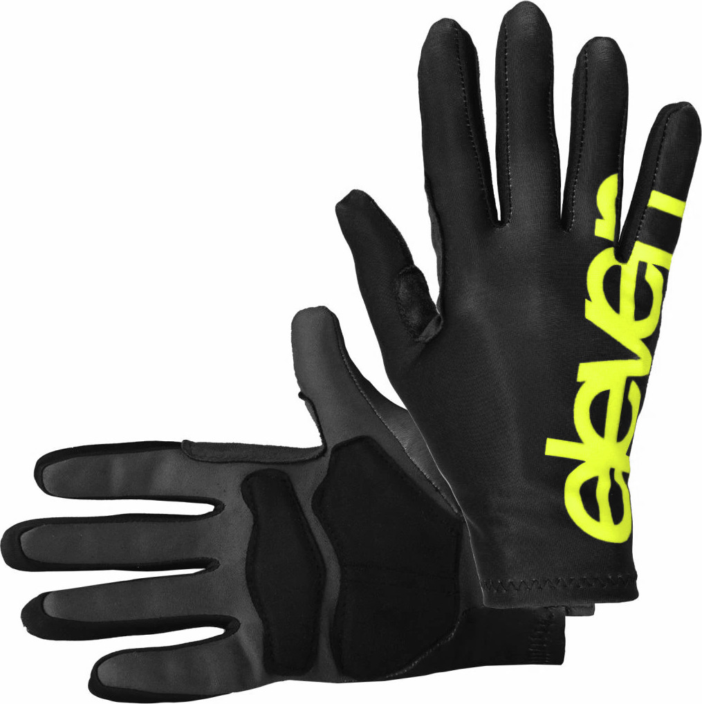 Cyklistické rukavice ELEVEN Long Black Fluo Velikost: L