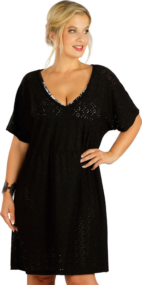 Dámská tunika LITEX se spadlým rukávem černá Barva: černá, Velikost: XL