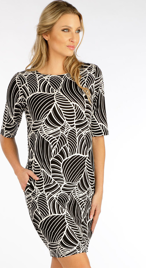 Dámské šaty LITEX s krátkým rukávem černé Velikost: S