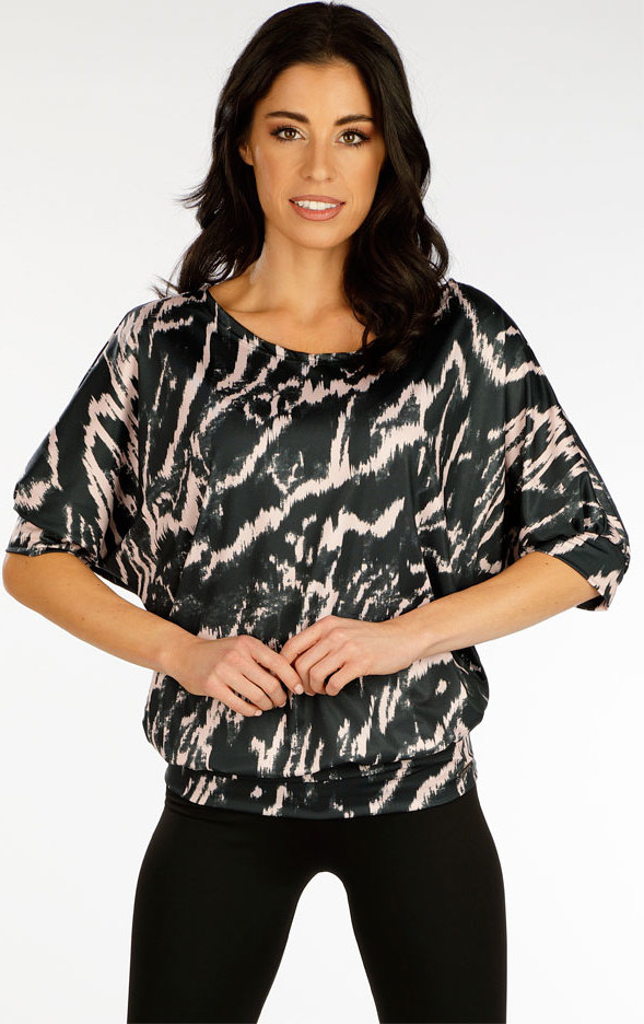 Dámské triko LITEX s krátkým rukávem černé Velikost: L