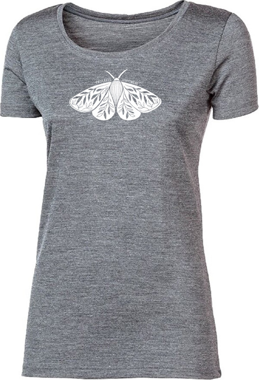 Dámské merino triko PROGRESS Vinka Arctia šedé Velikost: M