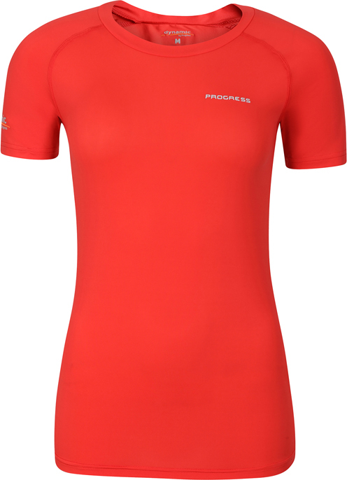 Dámské funkční triko PROGRESS Dc Nkrz s krátkým rukávem červené Velikost: M