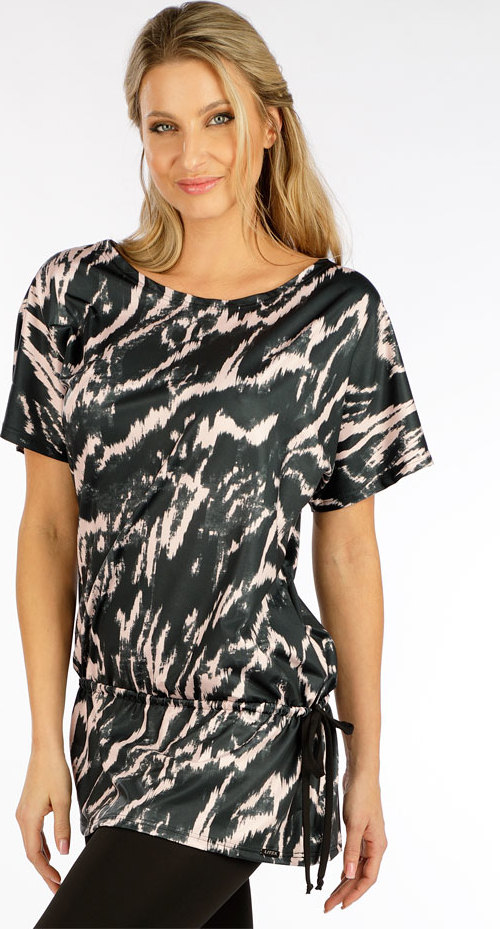 Dámská tunika LITEX s krátkým rukávem černá Velikost: M