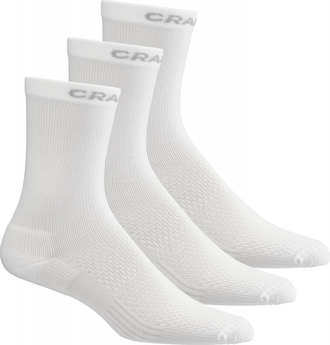 Funkční ponožky CRAFT CORE Dry High 3-pack - bílá Velikost: 37-39