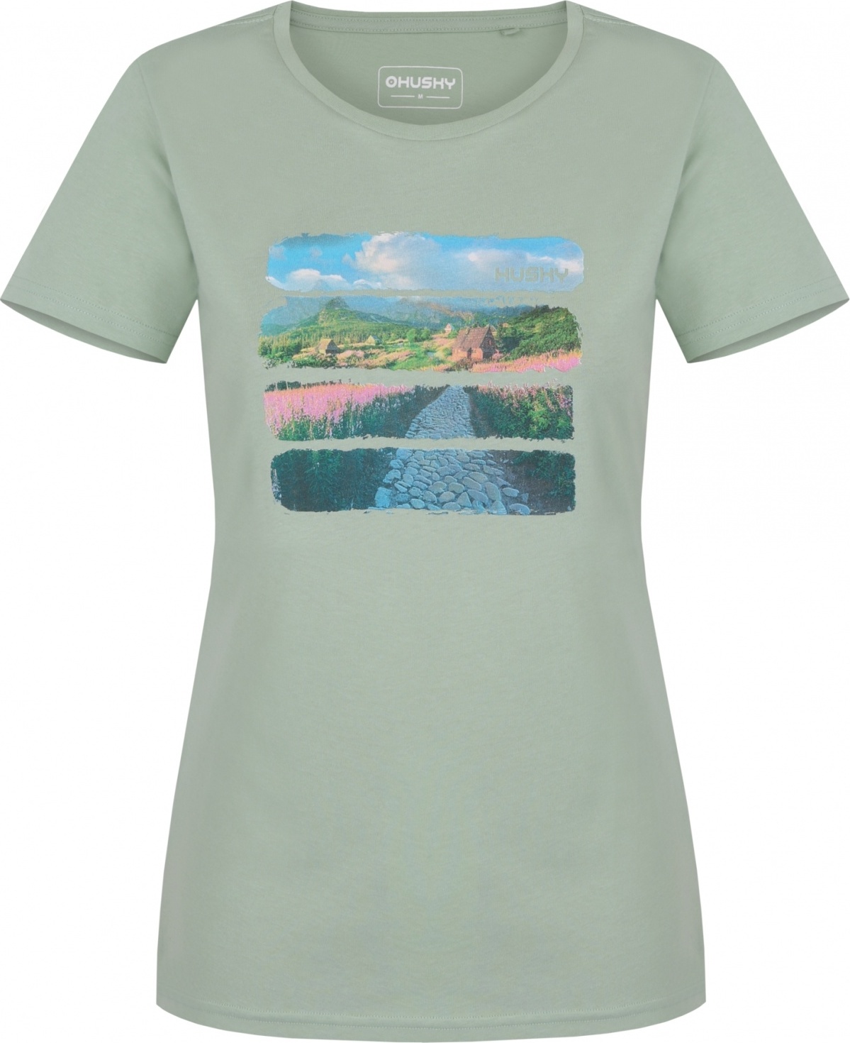 Dámské bavlněné triko HUSKY Tee Flo L zelené Velikost: XL