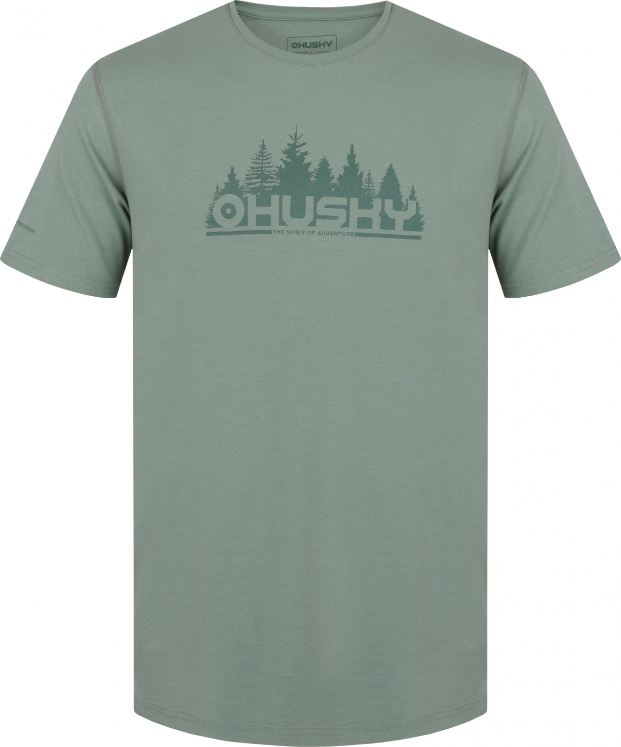 Pánské merino triko HUSKY Mertis M zelené Velikost: M