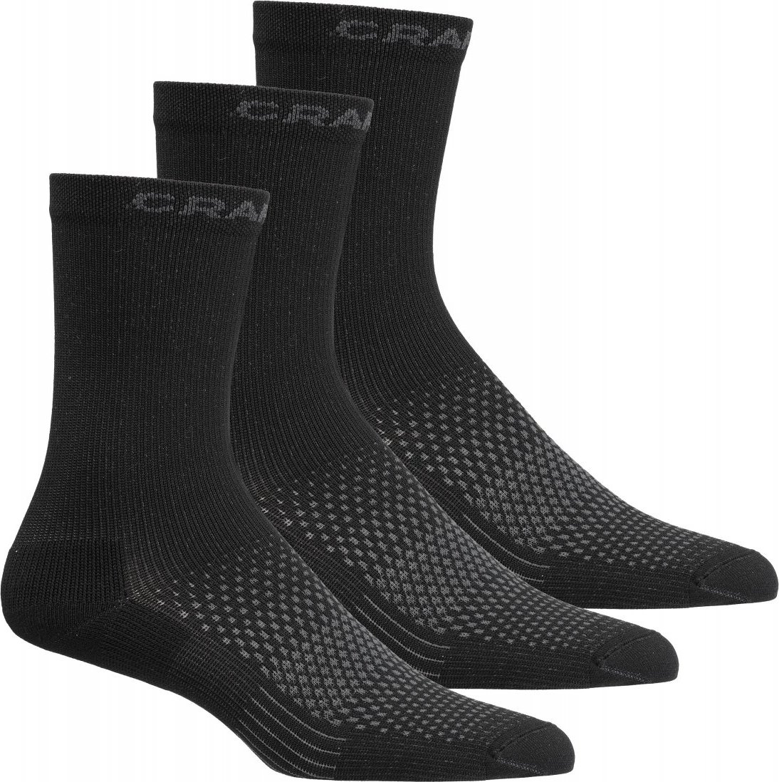 Funkční ponožky CRAFT CORE Dry High 5-pack - černá Velikost: 37-39