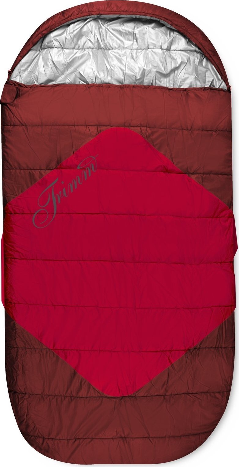 Spacák TRIMM Divan červený Barva: red/ dark red, Velikost: 195 cm, Orientace zipu: Pravý, Obvodový