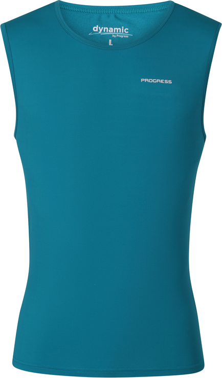Pánský funkční nátělník PROGRESS DC NSC bez rukávu - petrol Velikost: L