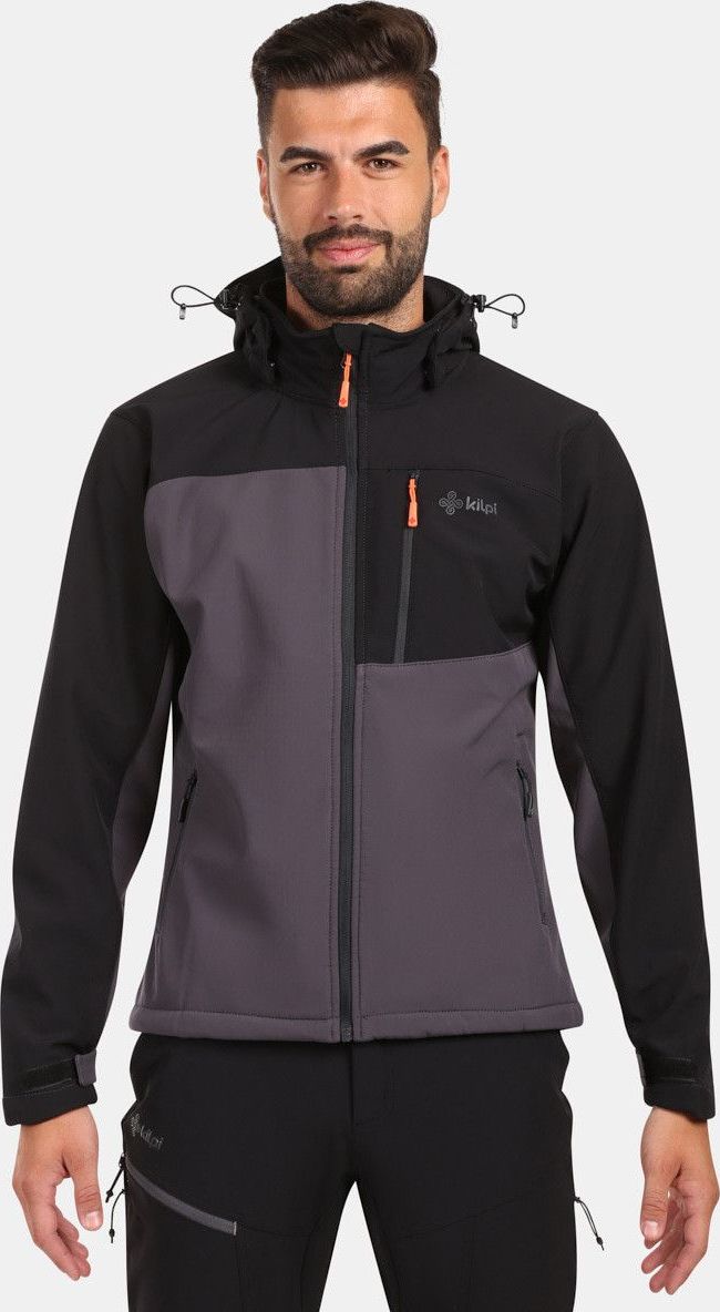 Pánská softshellová bunda KILPI Ontavio šedá Velikost: XL
