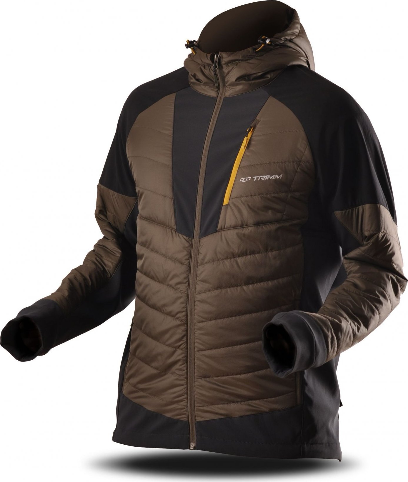 Pánská sportovní bunda TRIMM Marol khaki Barva: khaki/ dark grey, Velikost: M