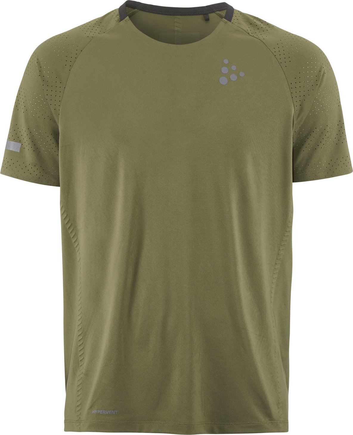 Pánské běžecké triko CRAFT PRO Hypervent 2 - zelená Velikost: L