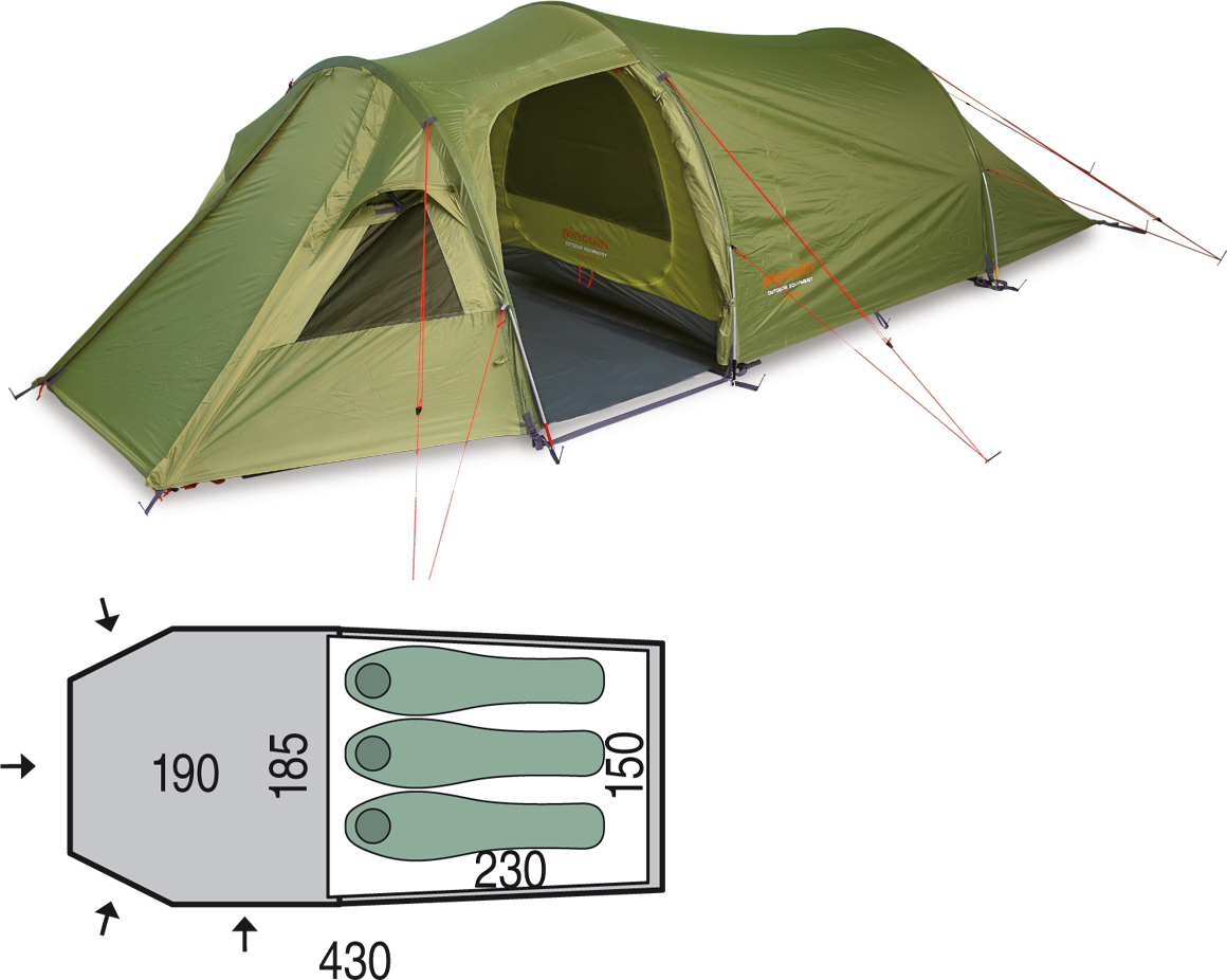 Turistický stan PINGUIN Storm 3