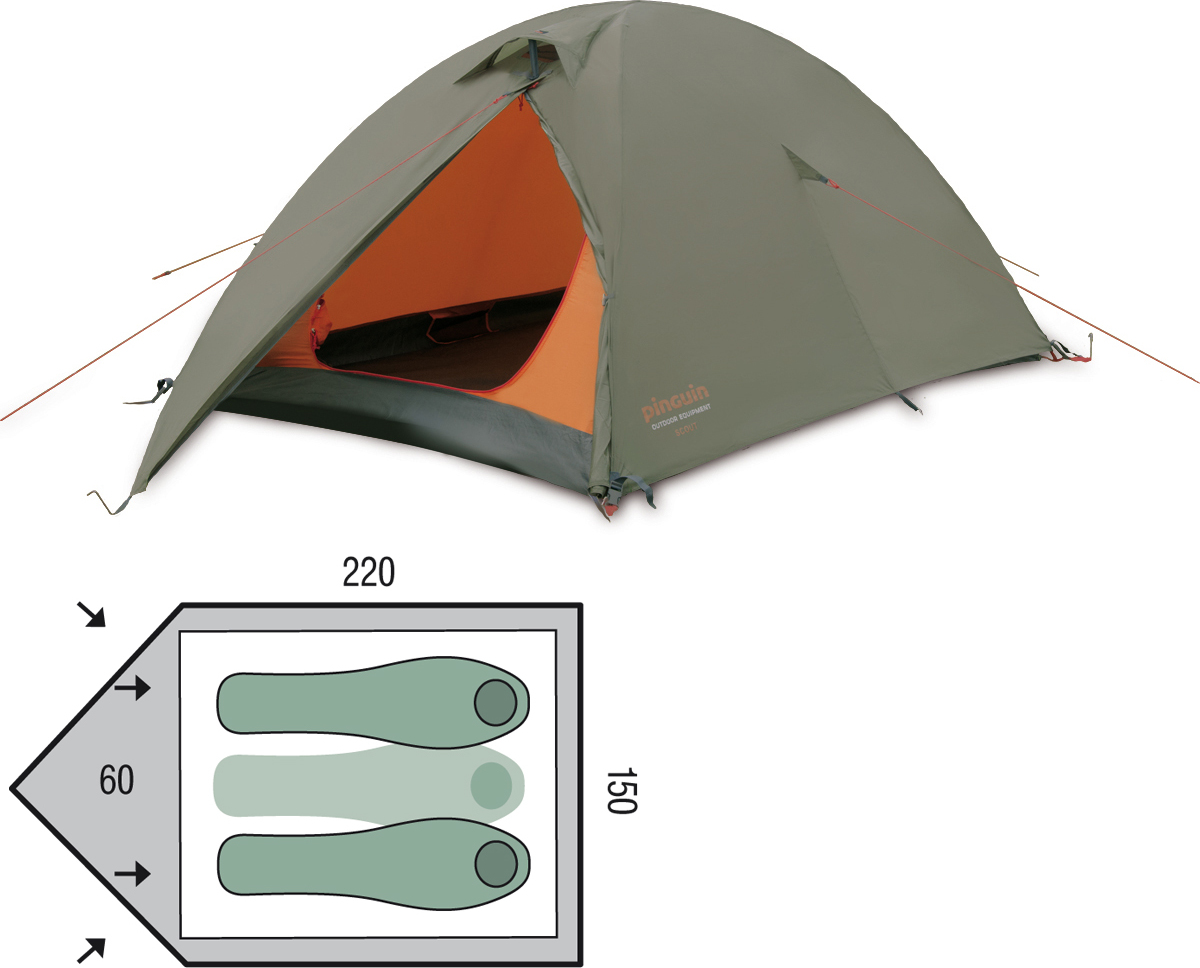 Turistický stan PINGUIN Scout